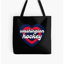 Art Washington Capitals All Over Print Tote Bag