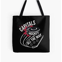 Art Washington Capitals Over Print Tote Bag