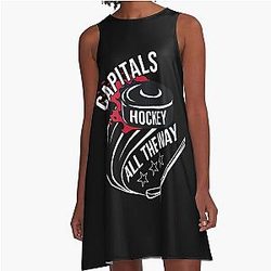 Art Washington Capitals A Line Dress
