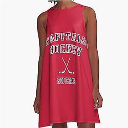 Washington Capitals Hockey A-Line Dress