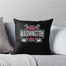 Art Washington Capitals Throw Pillow