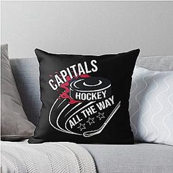 Art Washington Capitals Throw Pillow