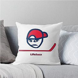 Washington Capitals Colors - Angry Guy Throw Pillow