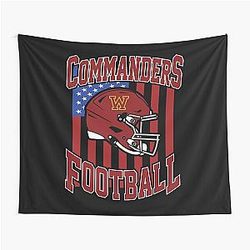 Art Washington Commanders Tapestry