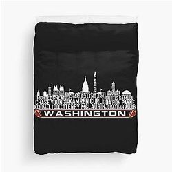 Art Washington Commanders Duvet Cover