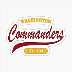 ArtWashington Commanders Sticker