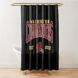 Art & Washington Commanders Shower Curtain