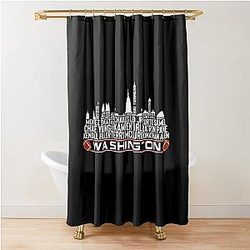 Washington Commanders Shower Curtain