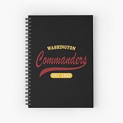Art Washington Commanders Spiral Notebook