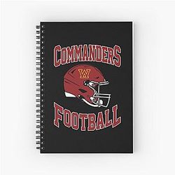 Art Washington Commanders Spiral Notebook