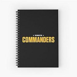 Art Washington Commanders Spiral Notebook