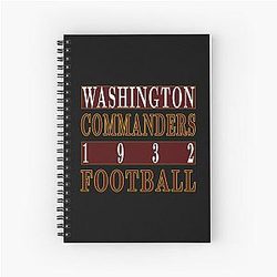 Art Washington Commanders Spiral Notebook