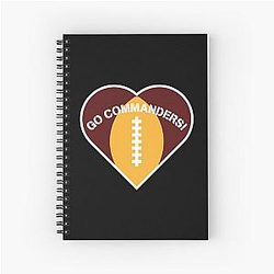 Art washington Commanders Spiral Notebook