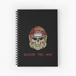 Art Washington Commanders Spiral Notebook
