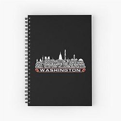 Art Washington Commanders Spiral Notebook