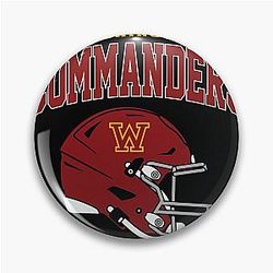 Art Washington Commanders Pin