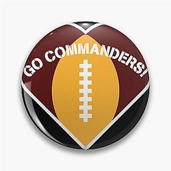 Art Washington Commanders Pin