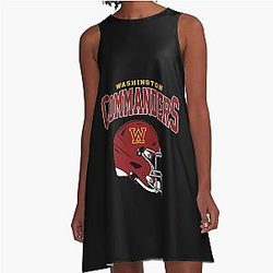 Art Washington Commanders A-Line Dress