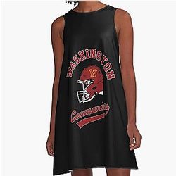Art Washington Commanders A-Line Dress