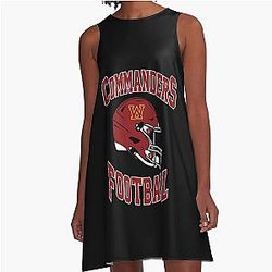 Art Washington Commanders A-Line Dress