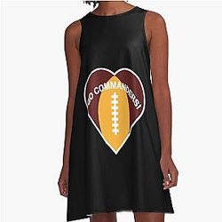 Art Washington Commanders A-Line Dress