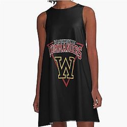 Art Washington Commanders A-Line Dress
