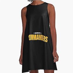 Art Washington Commanders A-Line Dress