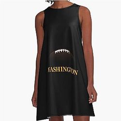 Art Washington Commanders A-Line Dress