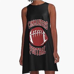 Art Washington Commanders A-Line Dress