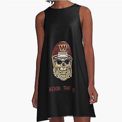 Art Washingtn Commanders A-Line Dress