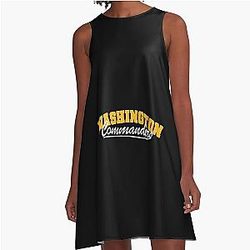 Art Washington Commanders A-Line Dress