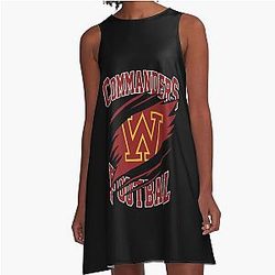 Art Washington Commanders A-Line Dress