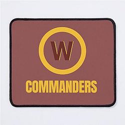 Washington Commanders Football Team Mouse Pad becomes 
Washington Commanders Football Mouse Pad
