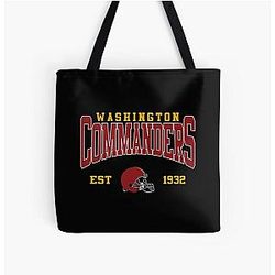 Art Washington Commanders All Over Print Tote Bag
