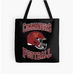 Art Washington Commanders All Over Print Tote Bag