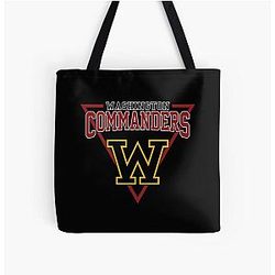 Art Washington Commanders All Over Print Tote Bag