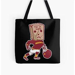 Art Washington Commanders All Over Print Tote Bag