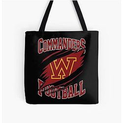 Art Washington Commanders All Over Print Tote Bag