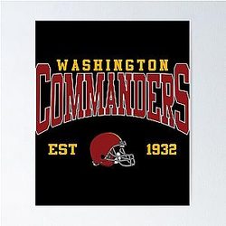 Art Washington Commanders Poster