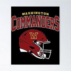 Art Washington Commanders Poster