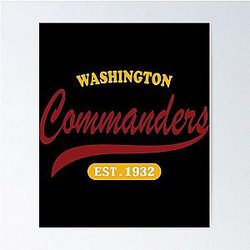 Art Washington Commanders Poster