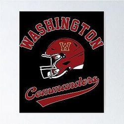 Art Washington Commanders Poster