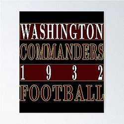 Art Washington Commanders Poster