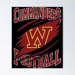 Art Washington Commanders Poster