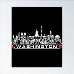Art Washington Commanders Poster