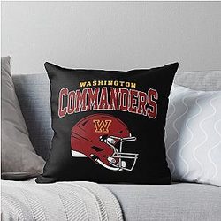 Art Washington Commanders Throw Pillow