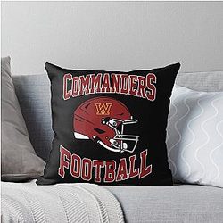 Art Washington Commanders Throw Pillow