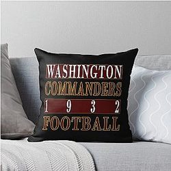 Art for Washington Commanders Throw Pillow