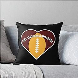 Art Washington Commanders Throw Pillow