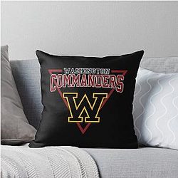Art Washington Commanders Throw Pillow